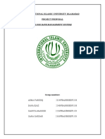 International Islamic University Islamabad Project Proposal: (Blood Bank Management System)