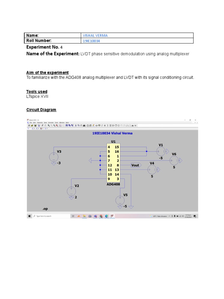 Experiment No Name of The Experiment | PDF | Computers | Technology ...