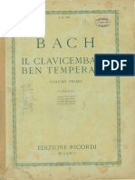 J.S. Bach- El Clave Bien Temperado (Ricordi).