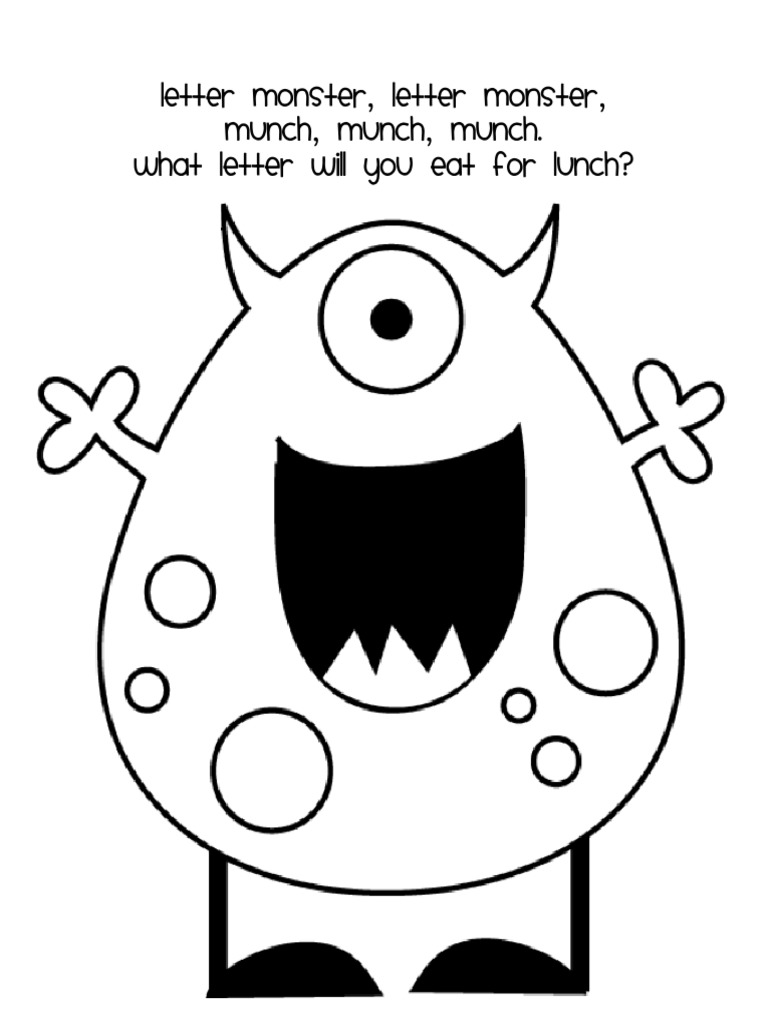 Letter Muncher Monster | PDF | General Fiction