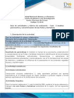 Guia de Actividades y Rúbrica de Evaluación - Unidad 1 - Fase 2 - Análisis Poscosecha y Caracterización de Las Frutas y Hortalizas