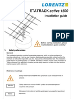 ETATRACK Active 1500: Installation Guide