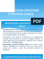 Curs 2 - Metodologia Cercetarii Clinice