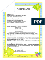 Orizont Didactic Proiect Tainele Adancurilor