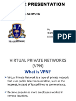 Virtual Private Network: by Hemant Agrwal B.Tech. IV (IT)