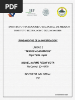 ENTREGABLE 2  UNIDAD 2 MICHEL RECHY