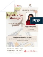 Curso Estetik y Spa Manager