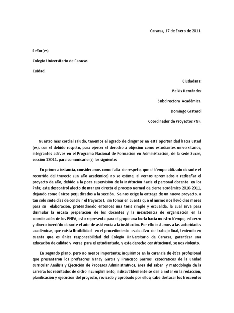 Carta Formal Ejemplo Para Director - Top Quotes v