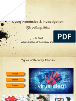 Cyber Forensics & Investigation: Types of Security Attacks