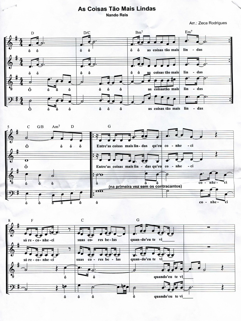 As Coisas To Mais Lindas Nando Reis PDF