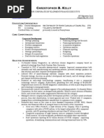 Christopher Kelly Resume With Deal Sheet