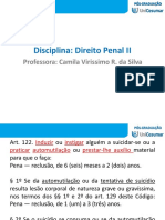 Direito Penal: Participação em Suicídio