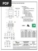 Commander Class - Chassis Mount With Lead Wires Power Transformer