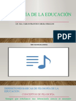 Filosofía de La Educación