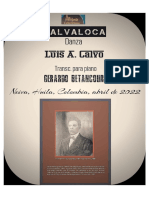 MALVALOCA. Danza. Luis Antonio Calvo. Transc. para piano Gerardo Betancourt.