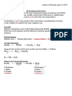 SCIENCE 9TH - NEUTRALIZATION REACTIONS - July 29