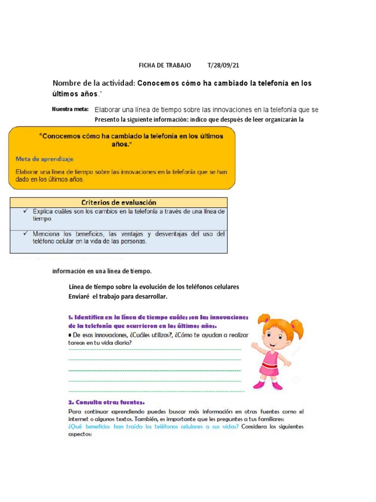 Ficha de Trabajo de Personal Social. | PDF