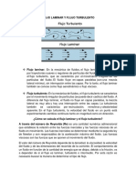 Flujo Laminar y Flujo Turbulento