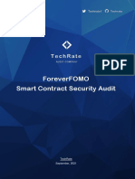 Foreverfomo Smart Contract Security Audit: Techrate September, 2021