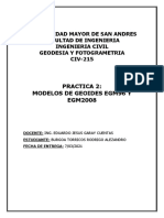 P2 Modelos de Geoides EGM96 Y  EGM2008 - Fotogrametría
