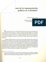 Problemas de La Representación Política en Colombia