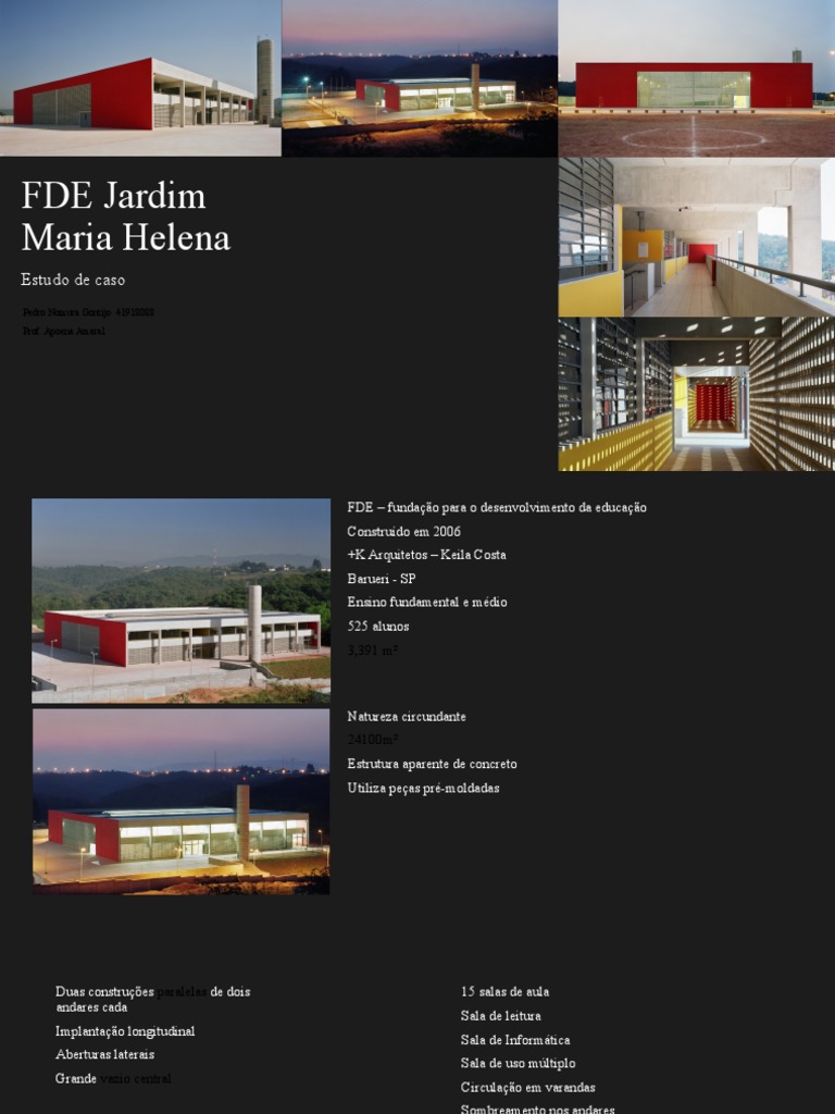 Estudo de Caso: Escola Jardim Maria Helena | PDF