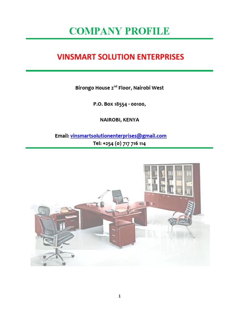 General Supplies Company Profile PDF Printer Desk