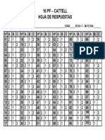 16 PF HOJA DE CLAVES CORRECCIO¦üN MANUAL