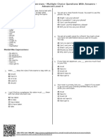 503 - All Modal Verbs Test Exercises Multiple Choice Questions With Answers Advanced Level 4