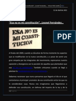 "Esa no es mi constitución"...Leonel Fernández