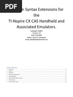 Boolean Syntax Extensions For The TI-Nspire CX CAS Handheld and Associated Emulators