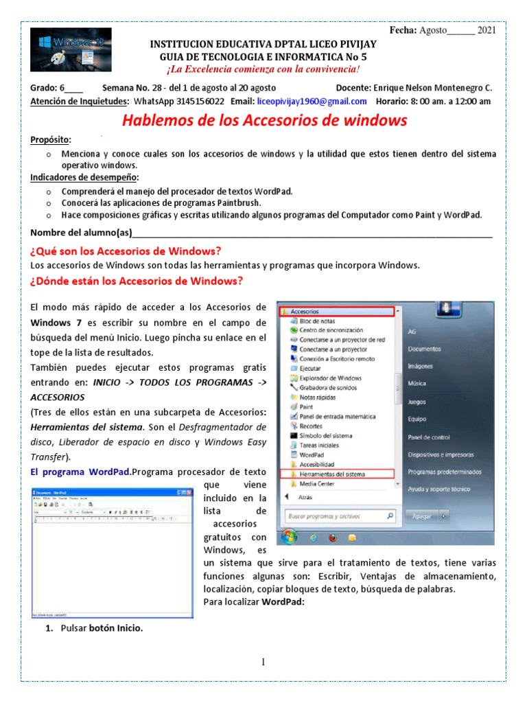 5 Guia De Informatica Pdf Archivo De Computadora Microsoft Windows