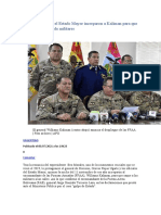 Rojas y El Estado Mayor Increparon A Kaliman para Que Ordene A La Salida de Militares
