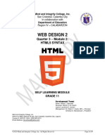 Web2-Q3m2 - Grade11 - Html5syntax