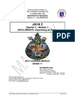 Java 2: Quarter 3 - Module 1: DATA ARRAYS: Importance of Arrays