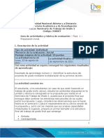 Guía de actividades y rúbrica de evaluación - Unidad 1 - Fase 1 - Preparación inicial
