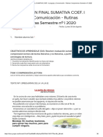 2º Evaluación Final Semestre I Lenguaje y Comunicación