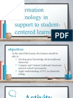 Information Technology in Support To Student-Centered Learning