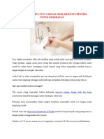 Cuci Tangan Ciri Air Dan Makanan Bersih