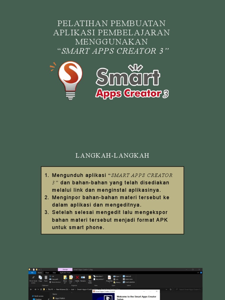 Pelatihan Smart Apps Creator 3 | PDF | Komputer