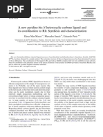 Download A new pyridine bis N heterocyclic carbene ligand and its coordination to Rh Synthesis and characterization by Abbas Wshel SN52850667 doc pdf