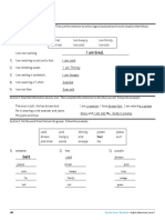 I Am Tired.: Unit 2, Lesson 4, Worksheet 102