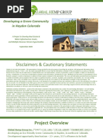 Global Hemp Group $GHG $GBHPF Developing A Green Community in Hayden, Co.
