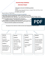 Brainstorming Guidelines Interview Project