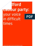 Guildford Labour Party Your Voice in Difficult Times