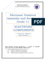 Electronic Products Assembly and Servicing Grade 11: 1 Semester - Midterm Week 4 Module 3