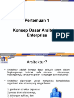 Pertemuan 1 Konsep Dasar Arsitektur Enterprise