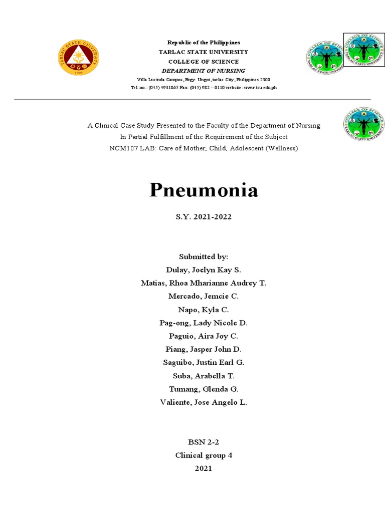 Positioning for Toddler Pneumonia Care | PDF | Lung | Respiratory Tract