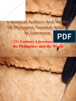 WEEK 2.1 Canonical Authors and Works of Philippine National Artists