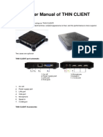 User Manual of THIN CLIENT